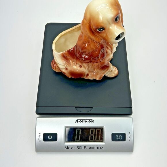 Vintage Relpo 1893 Japan MCM Ceramic Cocker Spaniel Dog Planter Sponge Holder 5" - Picture 16 of 16